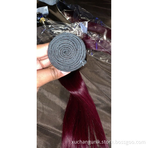 Uniky Human Hair Products Silky Straight Indian Virgin Hair Weaving Wholesale 100% Unprocessed Human Hair Extension Bundles